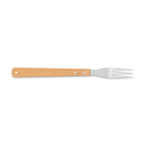 BOTTURA. Kit churrasco em estojo de bambu com 6 peças em aço inox e bambu