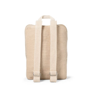 MARBELLA. Mochila em juco (mistura de algodão e juta, 275 g/m²) 7 L
