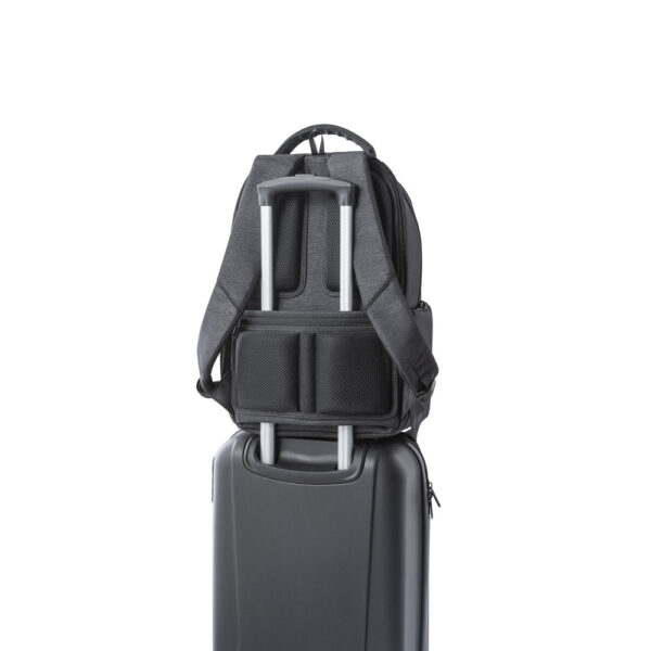 BOSTON. Mochila para notebook (17”) em Nylon 2Tone impermeável com dois compartimentos forrados e almofadados (20 L)