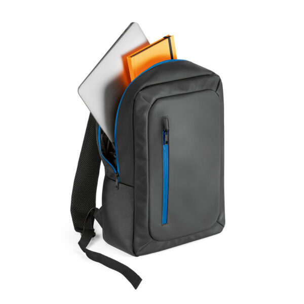 OSASCO. Mochila para notebook (15’6”) em 600D com revestimento à água (10 L)