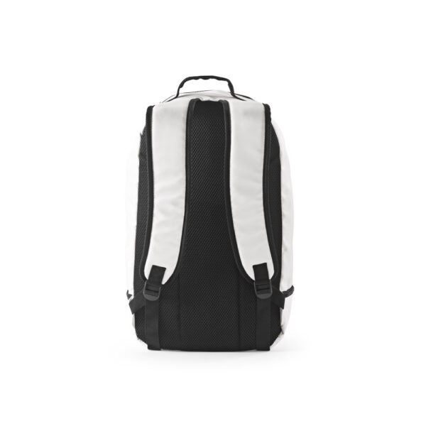 MANCHESTER. Mochila em poliéster reciclado 290T e sarja com compartimento para sapatos (25 L)