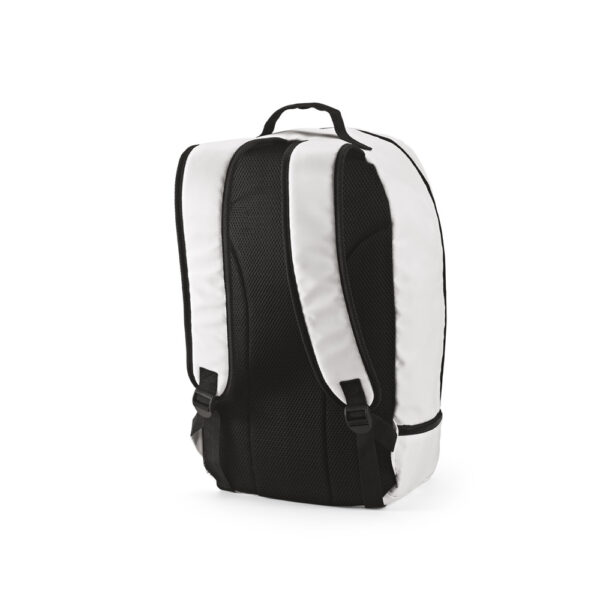 MANCHESTER. Mochila em poliéster reciclado 290T e sarja com compartimento para sapatos (25 L)