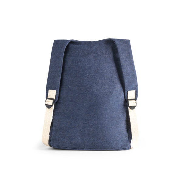 DENIM BPACK. Mochila casual em denim reciclado 8 L (300 g/m²)