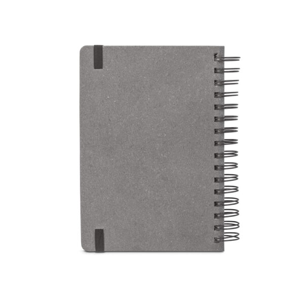 SIMMEL A5. Agenda A5, com argolas, em pele (58% reciclada)