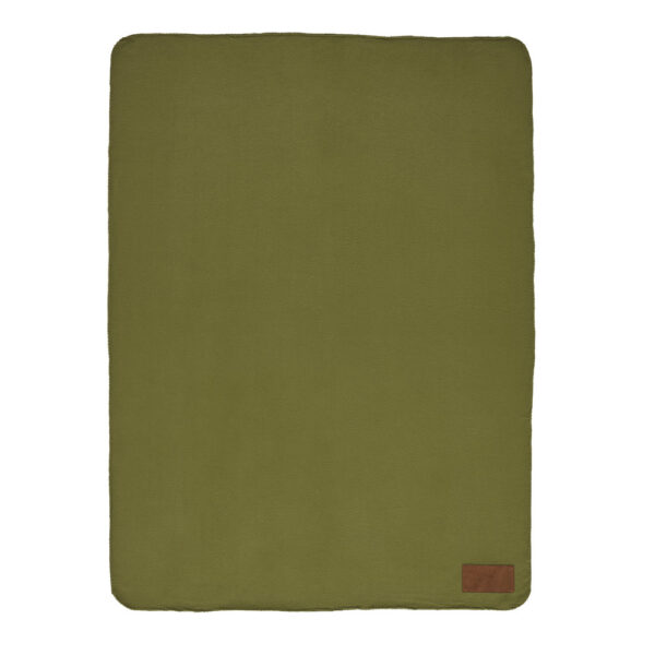 COZY. Manta em tecido polar, 100% poliéster reciclado (100% rPET) (140 g/m²)
