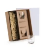 JOGO DE COPOS DE VIDRO P/ WHISKY 330 ML COM PORTA COPO – 4 PÇS – NÃO ACOMPANHA A GARRAFA