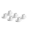 JOGO DE XÍCARAS DE CAFÉZINHO COM PIRES EM PORCELANA – 50ML