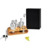 KIT BAR COM BASE EM BAMBU – 11 PÇS
