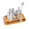 KIT BAR COM BASE EM BAMBU – 11 PÇS