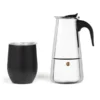 KIT CAFETEIRA ITALIANA E COPO TÉRMICO – 2 PÇS