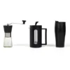 KIT CAFETEIRA, MOEDOR E COPO DUPLA CAMADA – 3 PÇS