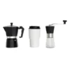 KIT CAFETEIRA, MOEDOR E COPO TÉRMICO – 3 PÇS