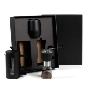 KIT CAFETEIRA, MOEDOR E COPO TÉRMICO - 3 PÇS