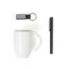 KIT CANECA, CANETA E CHAVEIRO – 3 PÇS