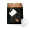 KIT CANECAS EM CERÂMICA BRANCA – 230ML