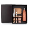 KIT CHURRASCO COM GARRAFA, CANIVETE E BAINHA – 6 PÇS