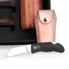 KIT CHURRASCO COM GARRAFA, CANIVETE E BAINHA – 6 PÇS