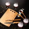 KIT CHURRASCO, PETISCO, CERVEJA E TÁBUA 3 FUROS – 11 PÇS
