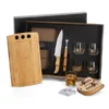 KIT CHURRASCO, WHISKY E TRUCO – 8 PÇS – C/ JOGO DE BARALHO
