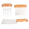 KIT COM CUTELO, GARFO E ESPÁTULA – 3 PÇS