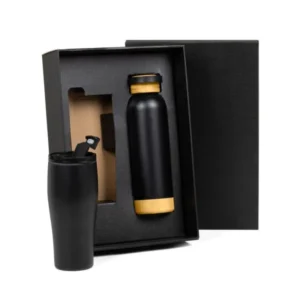 KIT COPO DUPLA CAMADA E GARRAFA - 2 PÇS