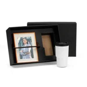 KIT COPO TÉRMICO E PORTA RETRATO - 2 PÇS