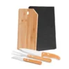 CONJ. PARA COZINHA EM BAMBU / MADEIRA / INOX OREGON – 4 PÇS