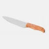 CONJ. GARFO, FACA E CHAIRA EM BAMBU / MADEIRA / INOX COM ESTOJO – 4 PÇS