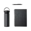 KIT GARRAFA, CADERNO E CANETA – 3 PÇS