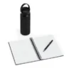 KIT GARRAFA, CADERNO E CANETA – 3 PÇS