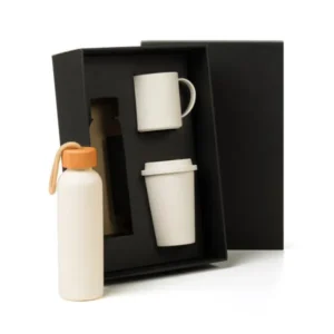 KIT GARRAFA, COPO E CANECA - 3 PÇS