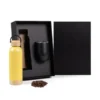 KIT GARRAFA E COPO TÉRMICO – AMARELO/PRETO – 2 PÇS