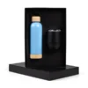 KIT GARRAFA E COPO TÉRMICO – AZUL/PRETO – 2 PÇS