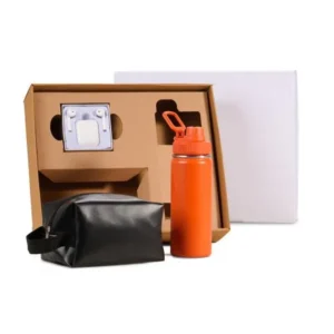 KIT GARRAFA, NECESSAIRE E FONE - 3 PÇS
