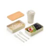 KIT MARMITA E COPO EM FIBRA DE BAMBU – 2 PÇS