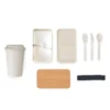 KIT MARMITA E COPO EM FIBRA DE BAMBU – 2 PÇS