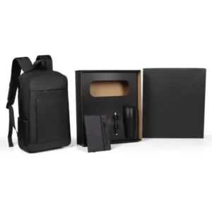 KIT MOCHILA, COPO, CADERNO E CANETA - 4 PÇS