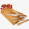 KIT PARA BAR EM MADEIRA / BAMBU MÔNACO – 6 PÇS