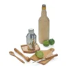 KIT PARA CAIPIRINHA EM BAMBU / MADEIRA – 0,35 L – 6 PÇS
