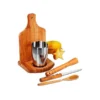 KIT PARA CAIPIRINHA EM BAMBU /MADEIRA IBIZA – 0,35 L – 6 PÇS
