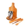 KIT PARA CAIPIRINHA EM BAMBU /MADEIRA IBIZA – 0,35 L – 6 PÇS