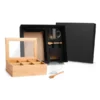 KIT PARA CHÁ COM CAIXA EM BAMBU E COLHERES – 5 PÇS