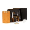KIT PARA CHURRASCO COM COPOS AMERICANOS – 11 PÇS