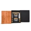 KIT PARA CHURRASCO EM BAMBU / MADEIRA / INOX – 5 PÇS