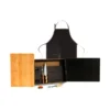 KIT PARA CHURRASCO COM AVENTAL – 5 PÇS