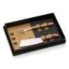 KIT PARA CHURRASCO E COZINHA EM BAMBU / MADEIRA / INOX – 3 PÇS