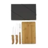 KIT PARA CHURRASCO EM BAMBU / MADEIRA / INOX – 4 PÇS