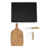 KIT PARA COZINHA EM BAMBU / INOX – 3 PÇS