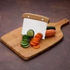 KIT PARA COZINHA EM BAMBU / INOX COM ESPÁTULA MULTIUSO – 3 PÇS