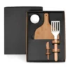 KIT PARA HAMBURGUER COM ESPÁTULA – 4 PÇS